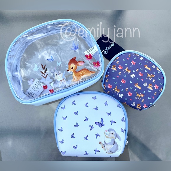 Disney Handbags - Bambi🦋Cosmetic Bag Set